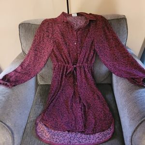 A New Day Dress Size Small, Wine Color